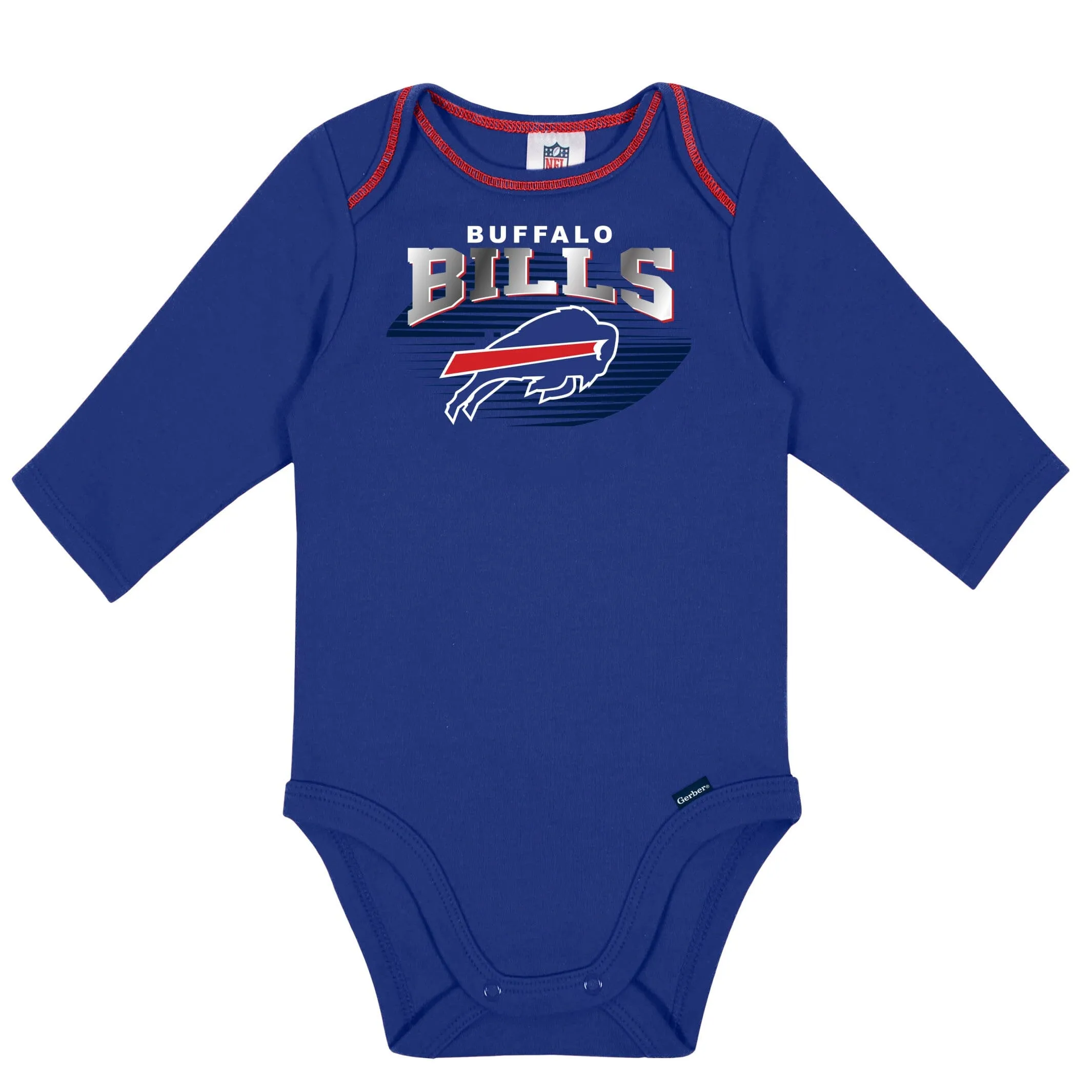 2-Pack Baby Boys Bills Long Sleeve Bodysuits