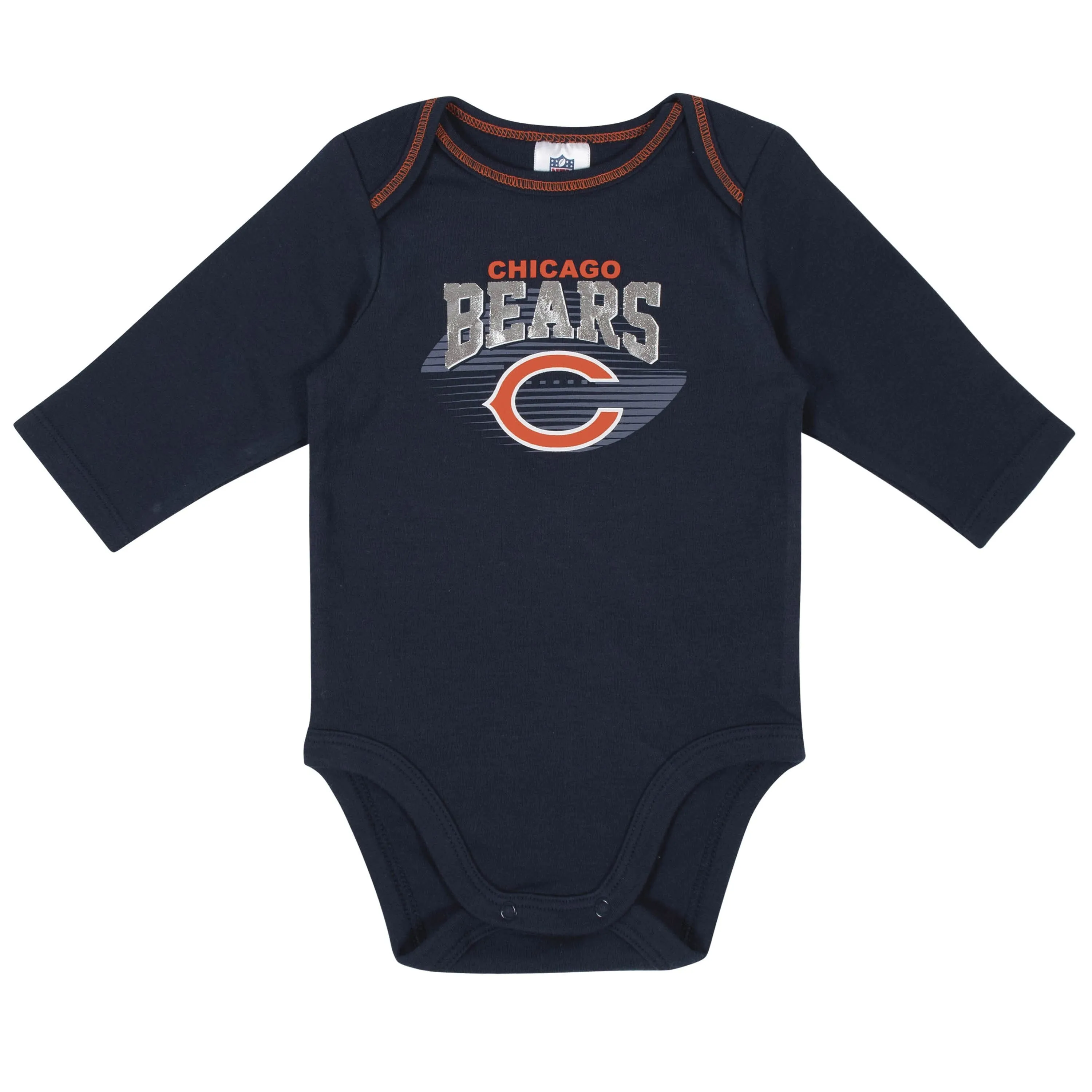 2-Pack Baby Boys Chicago Bears Long Sleeve Bodysuits