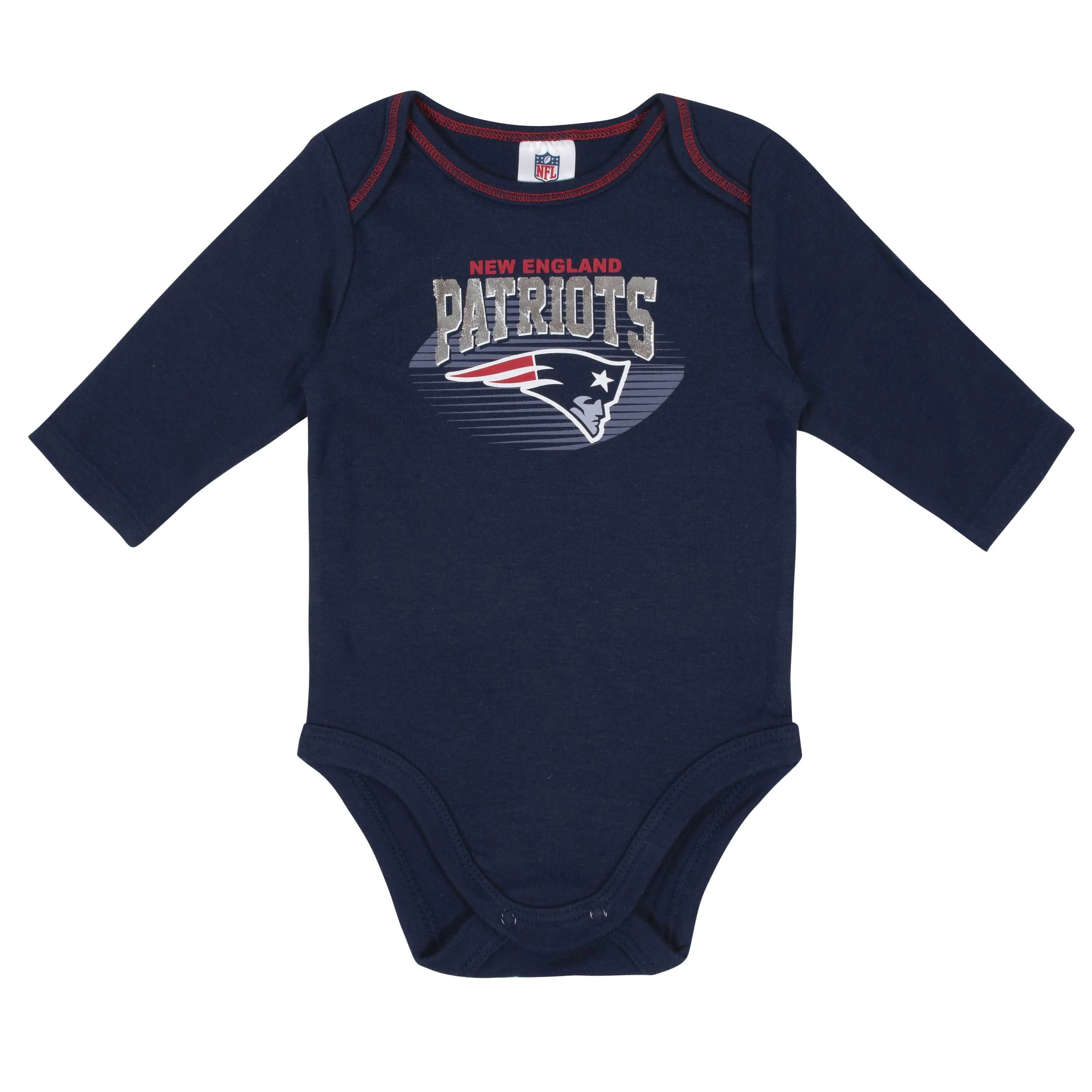 2-Pack Baby Boys New England Patriots Long Sleeve Bodysuits