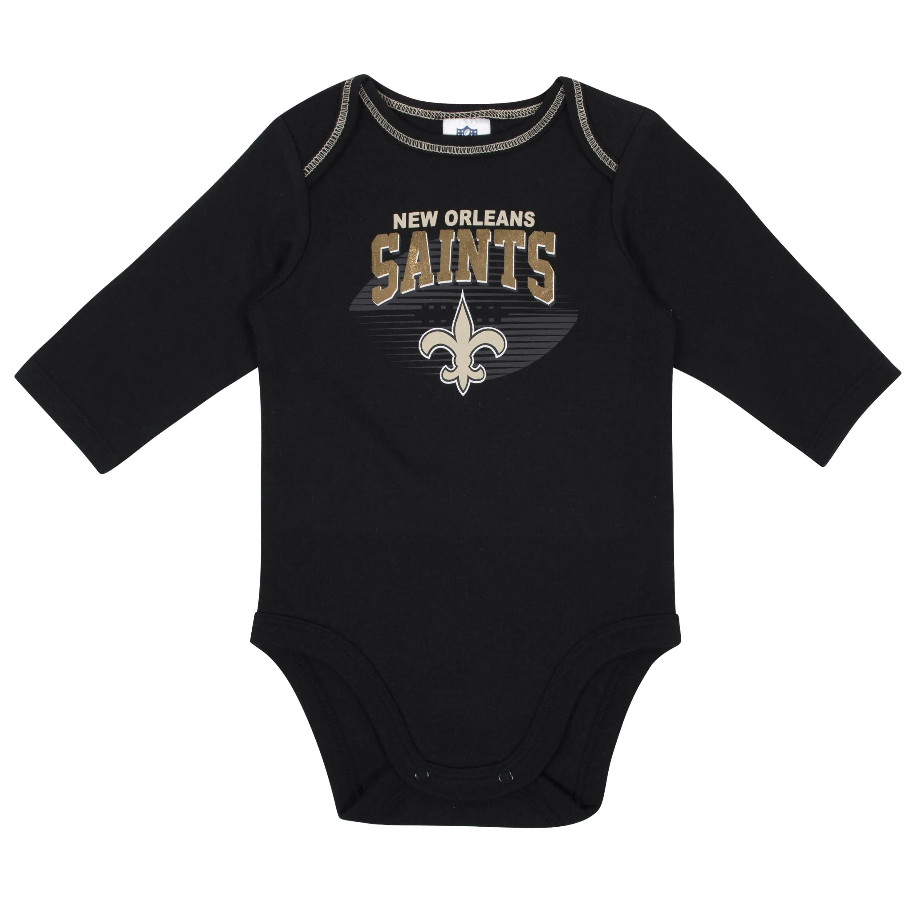 2-Pack Baby Boys New Orleans Saints Long Sleeve Bodysuits