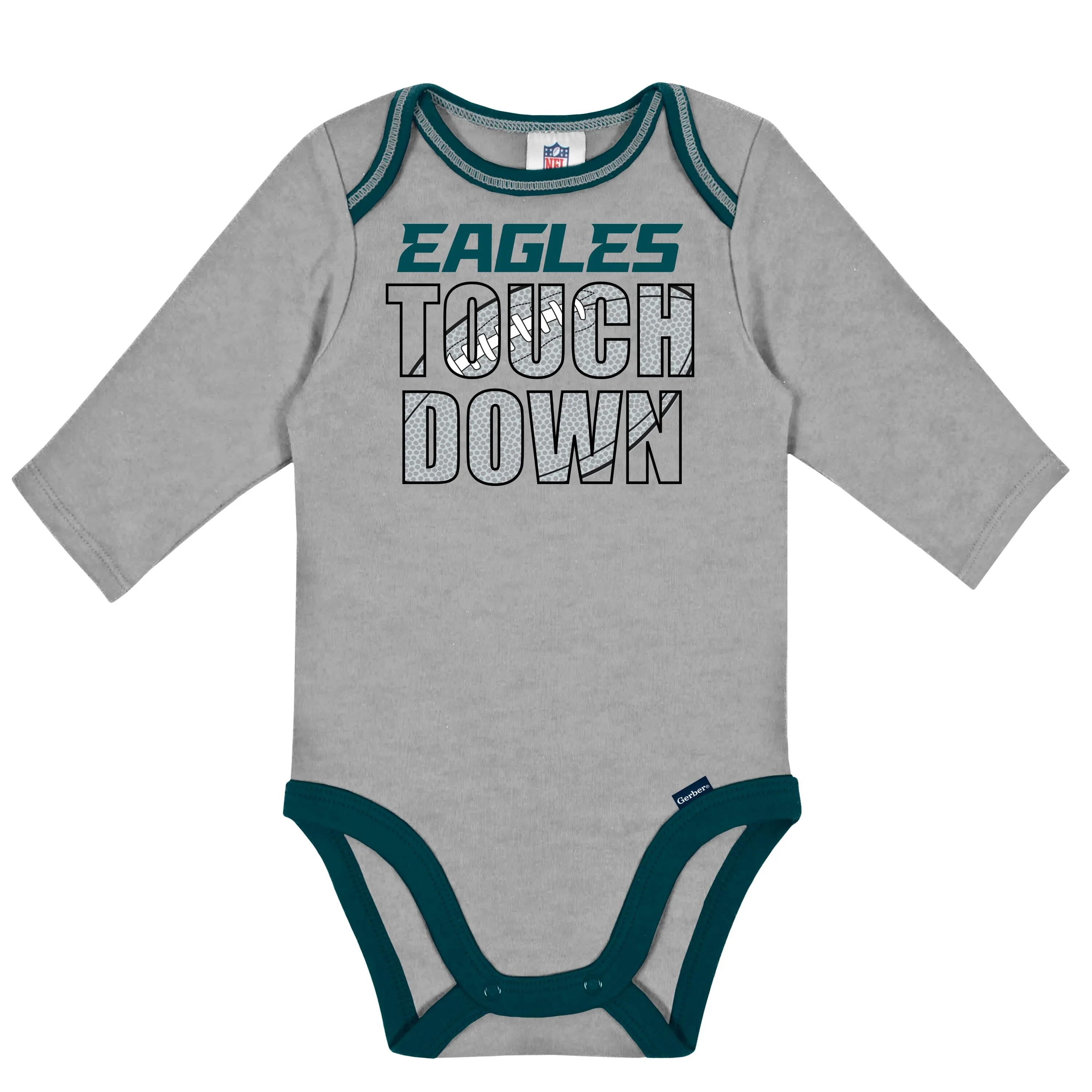 2-Pack Baby Boys Philadelphia Eagles Long Sleeve Bodysuits