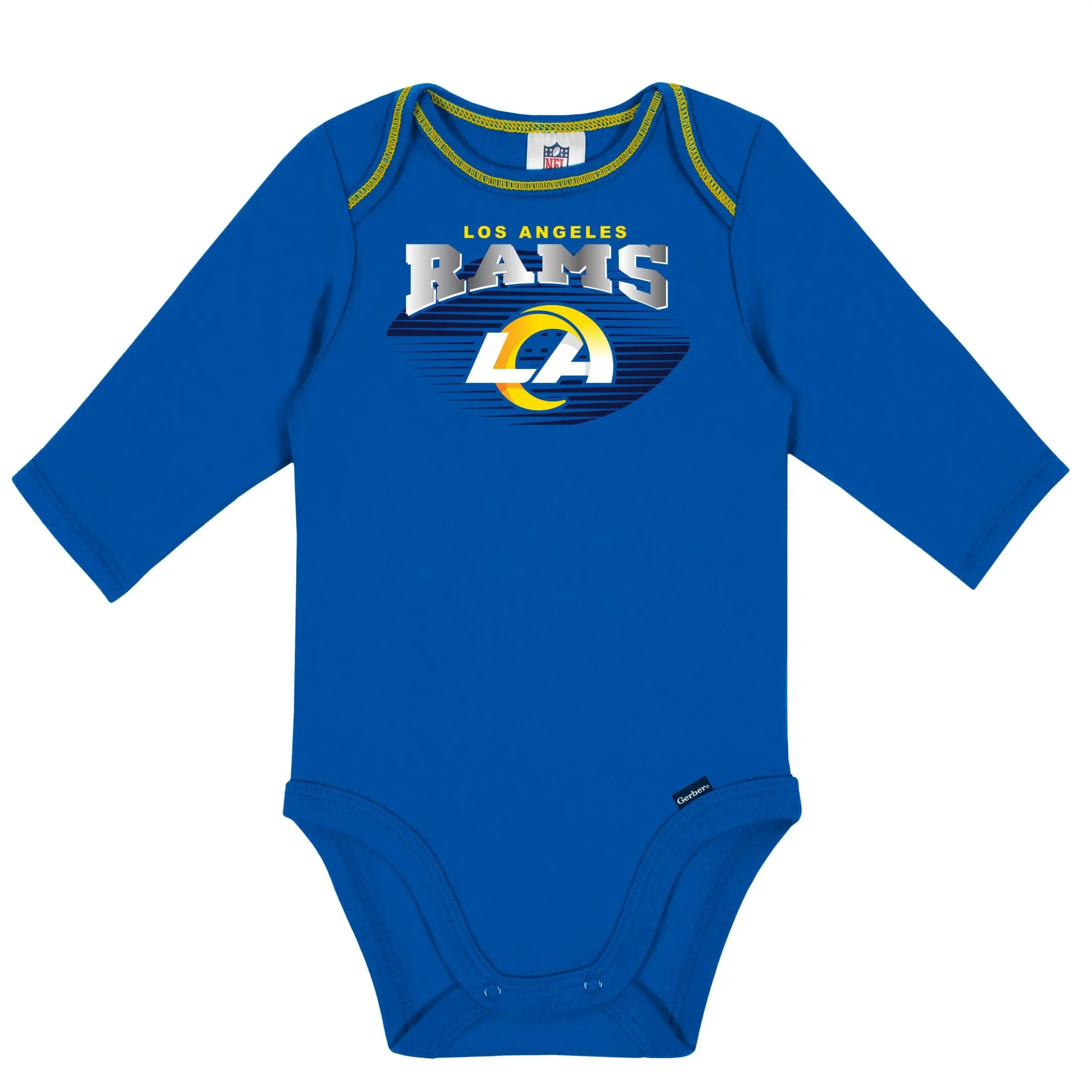 2-Pack Baby Boys Rams Long Sleeve Bodysuits