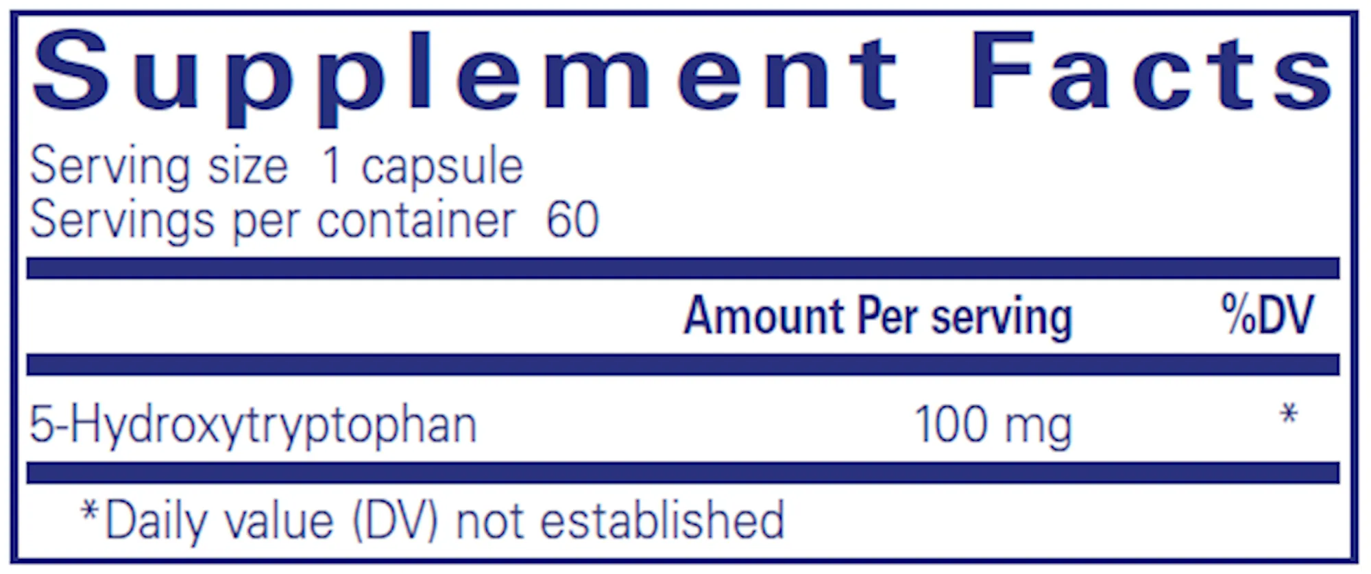 5-HTP 100 mg 60 vegcaps - Special Order