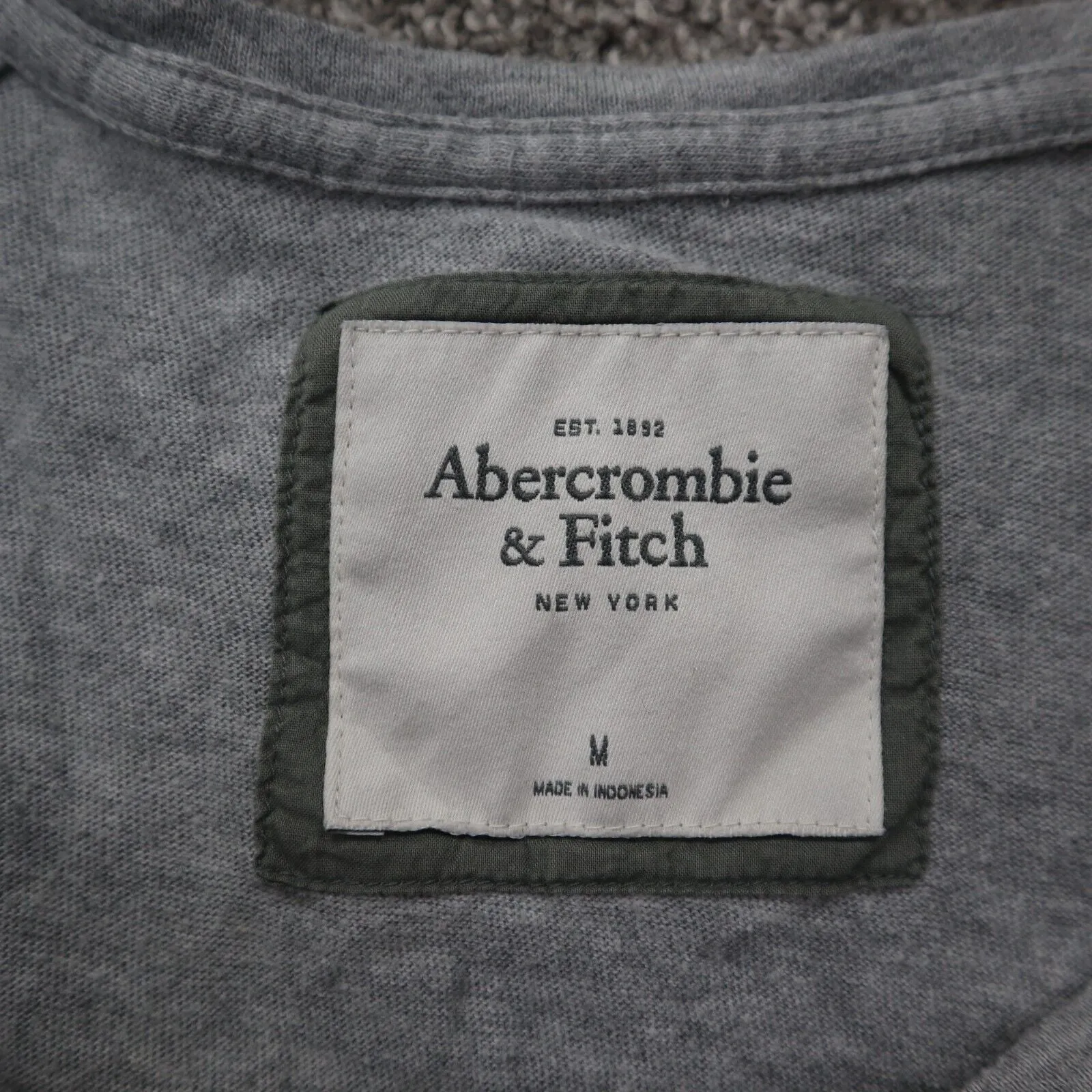 Abercrombie & Fitch Womens Pullover Sweatshirt Raglan Sleeve Gray Size Medium