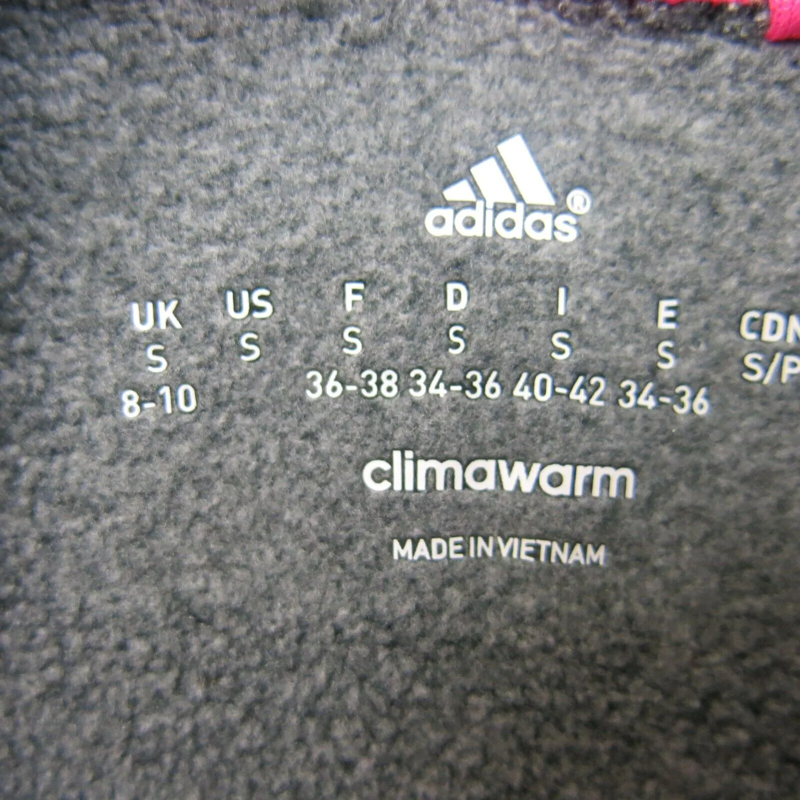 Adidas Climawarm Womens Sweatshirt Mock Neck Pockets Gray Size Small