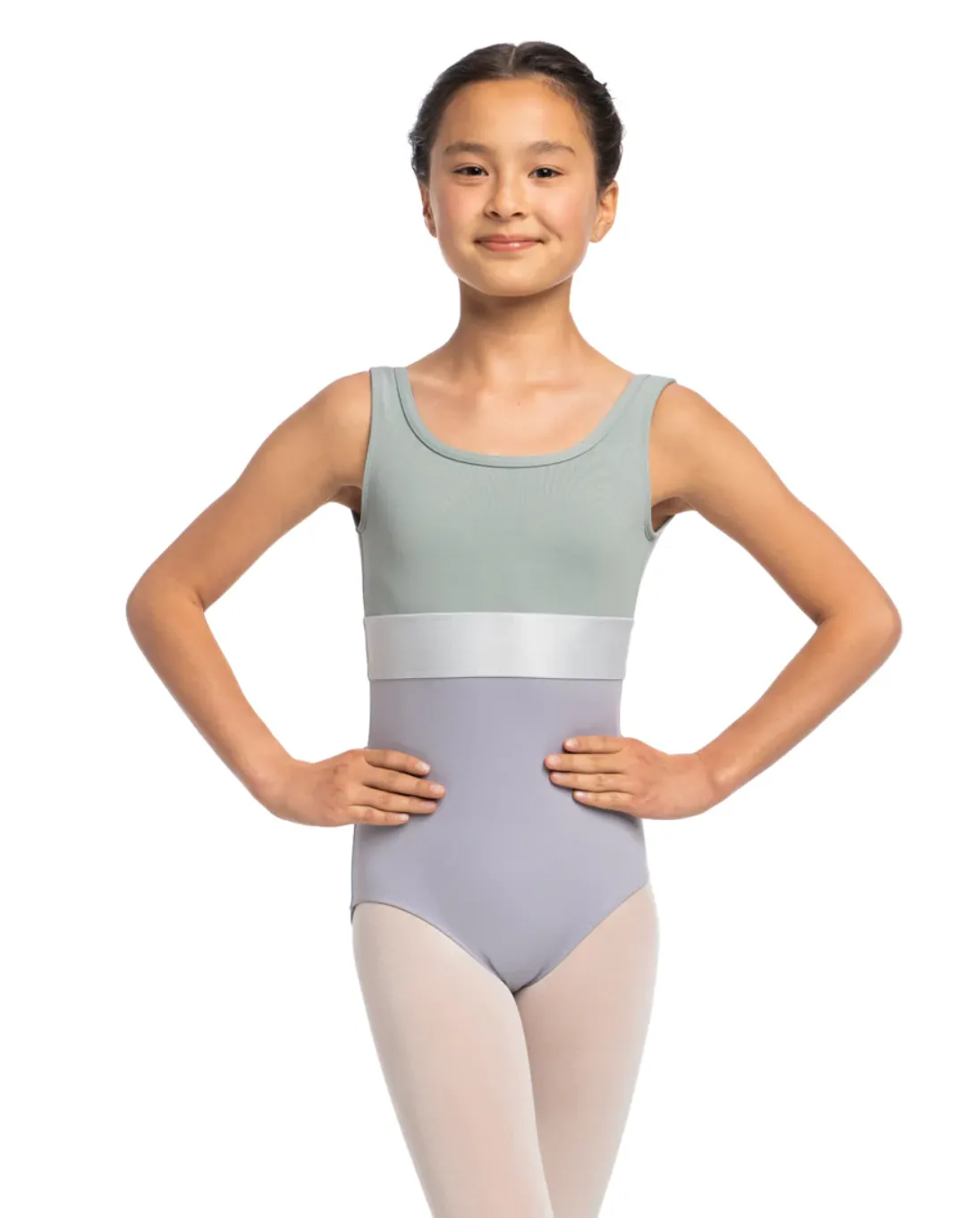 Ainsliewear | Children's Manon Leotard | Sage   Cloud