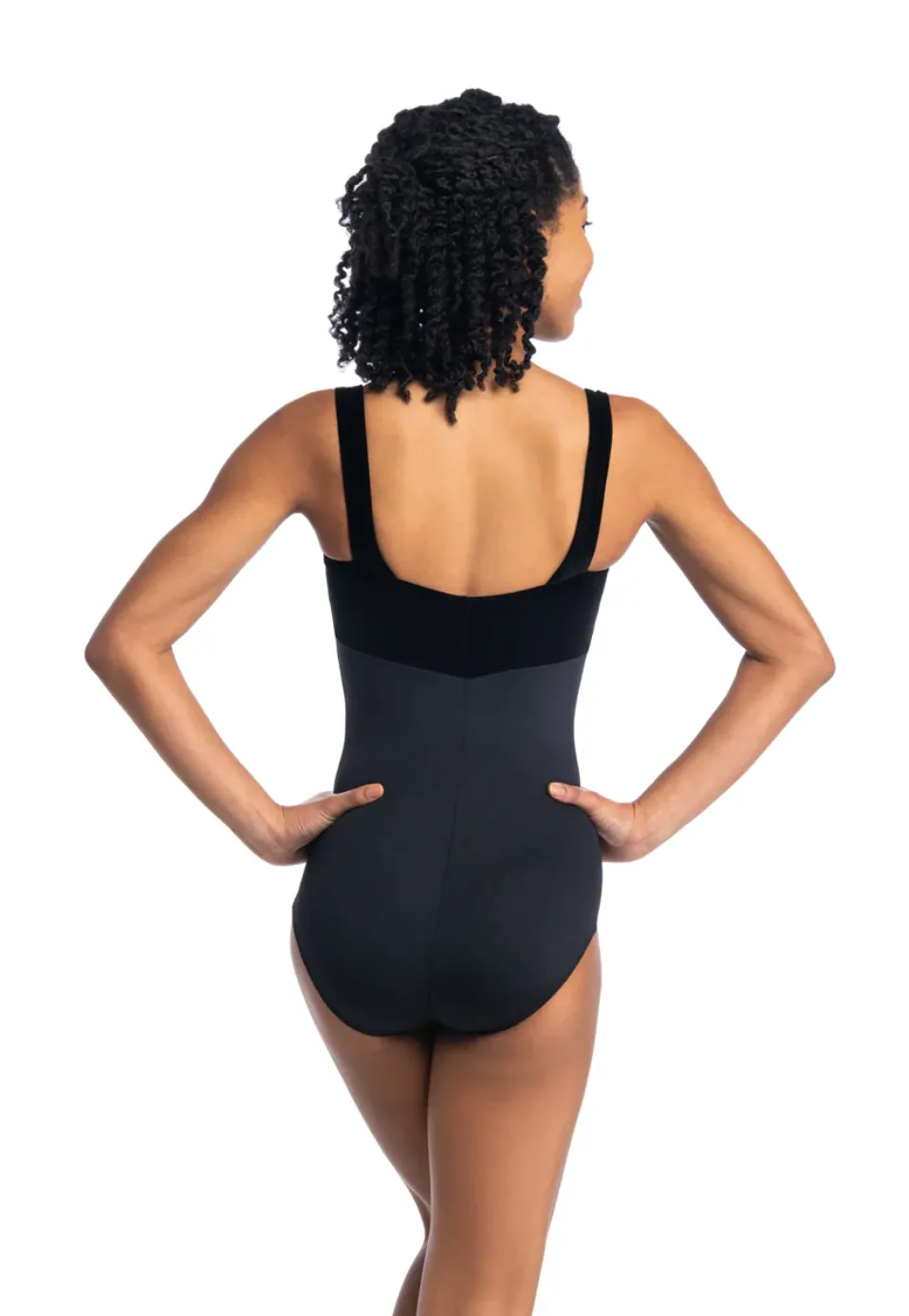 Ainsliewear | Square Neck Leotard | Black   Velvet