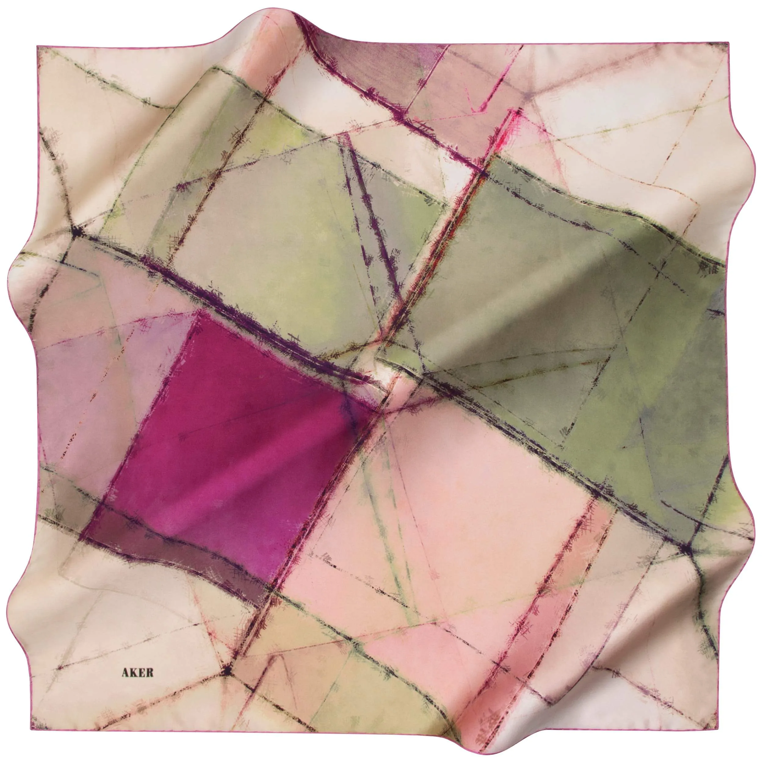 Aker Elva Designer Silk Scarf No. 93