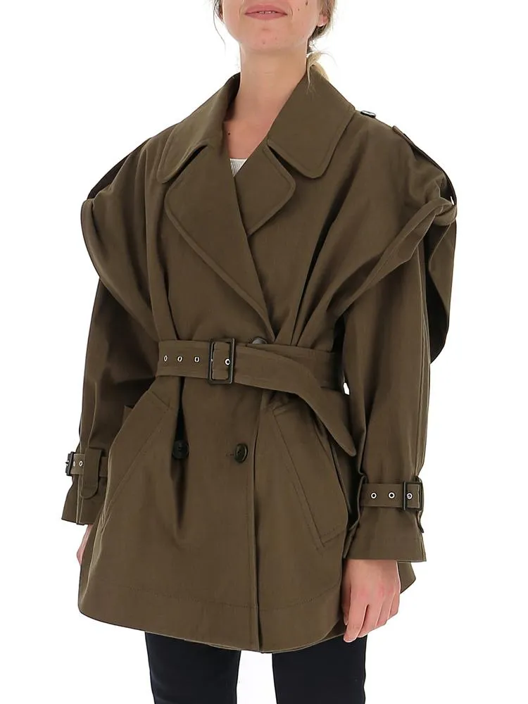 Alberta Ferretti Short Trench Coat