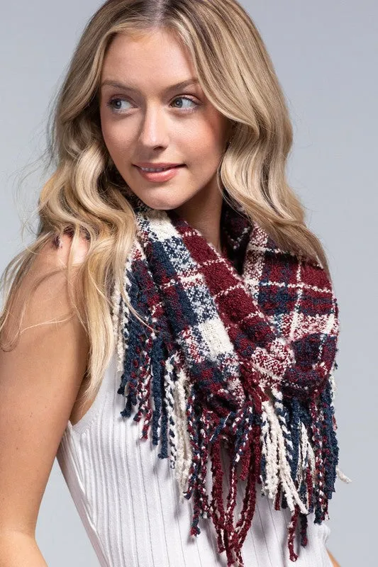 Alden Plaid Infinity Scarf