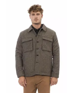 Alpha Studio Houndstooth Wool Jacket - Men's