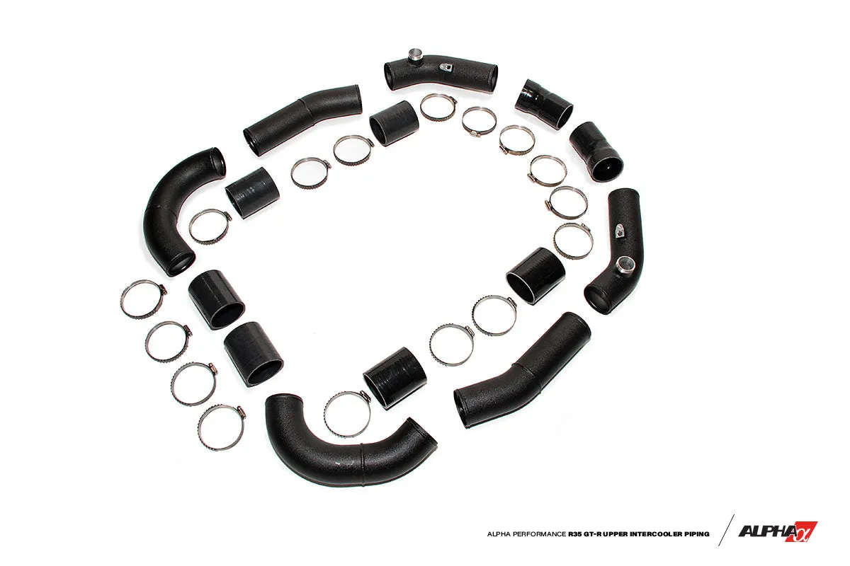 AMS ALP.07.09.0006-1 Upper Intercooler Piping NISSAN R35 GT-R (for Alpha IC, stock intake manifold, stock throttle bodies)