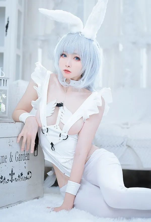 Angel Bunny Bodysuit Cosplay Set