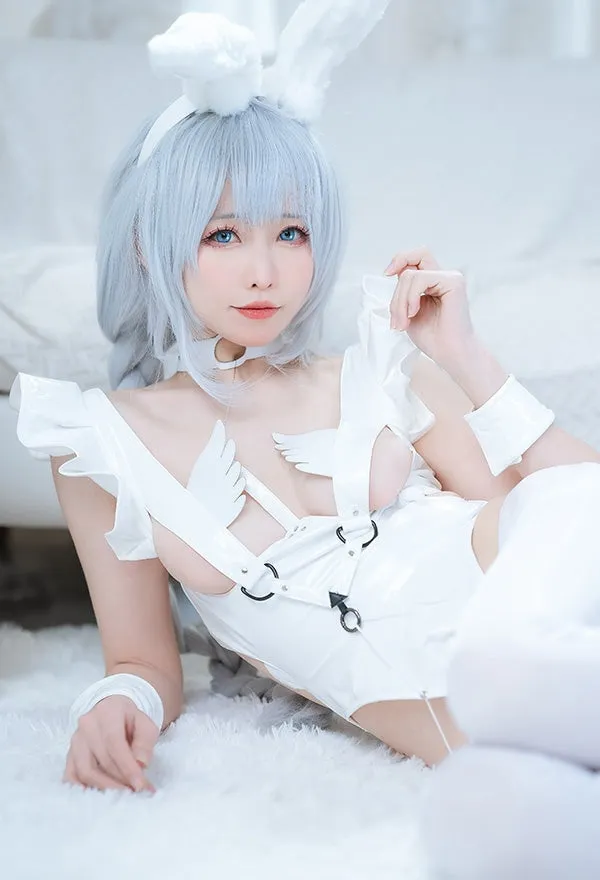 Angel Bunny Bodysuit Cosplay Set