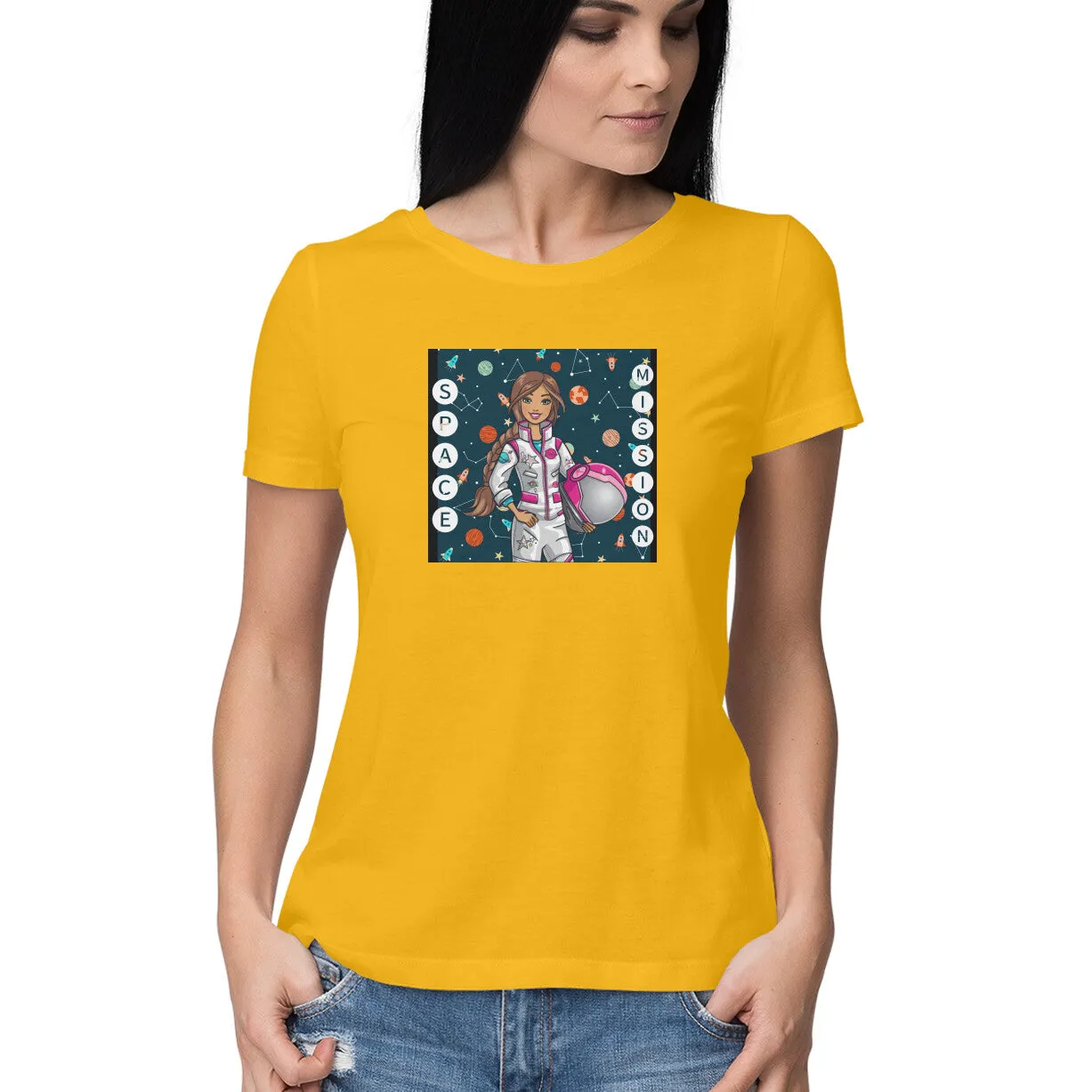 Astronaut Space T Shirt for Women D87