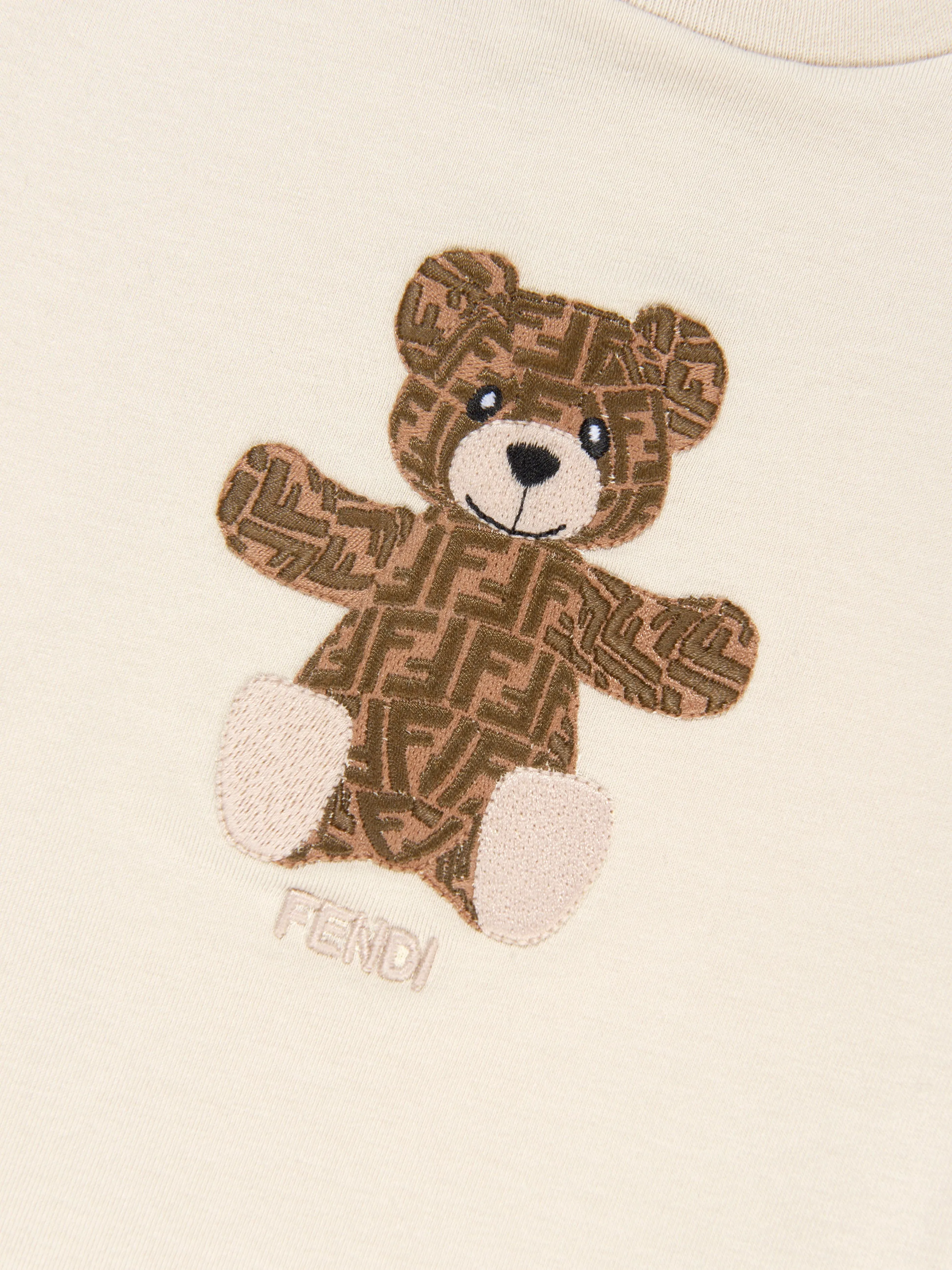 Baby Bear Print T-Shirt in Beige