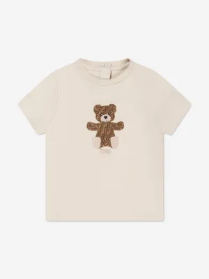 Baby Bear Print T-Shirt in Beige