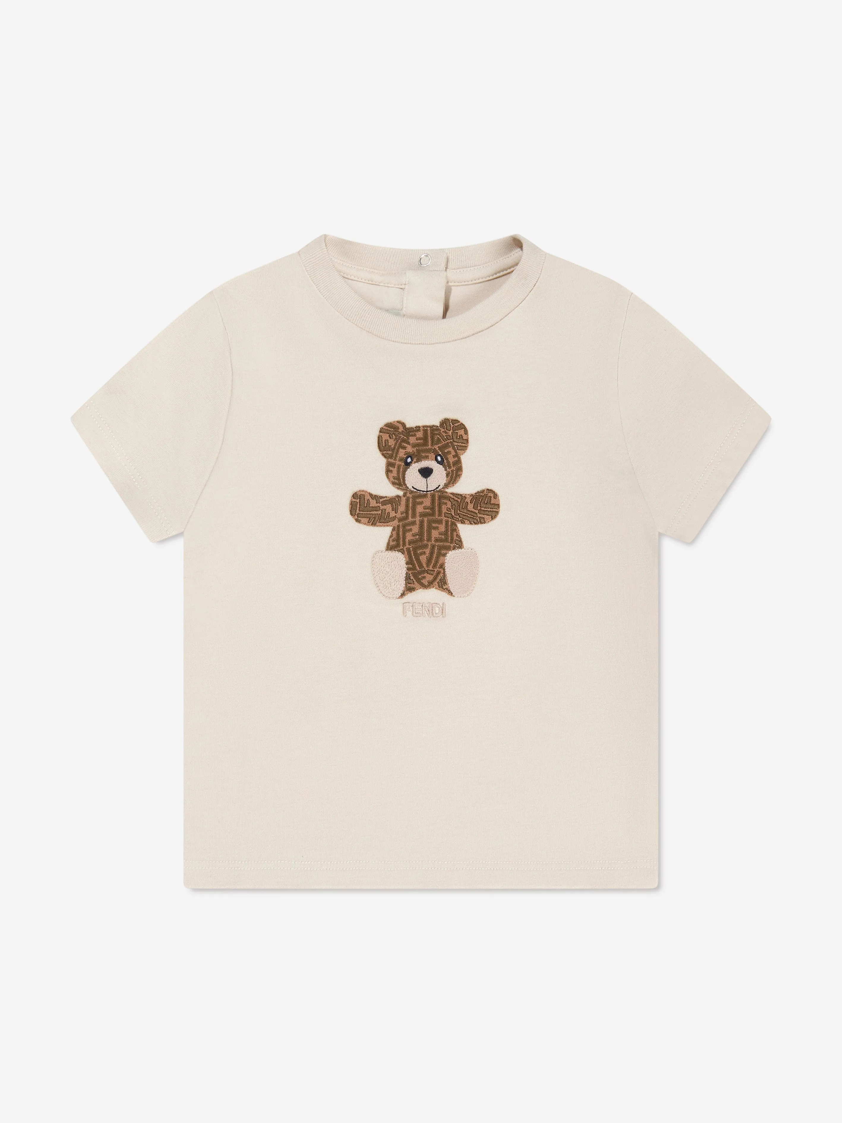 Baby Bear Print T-Shirt in Beige