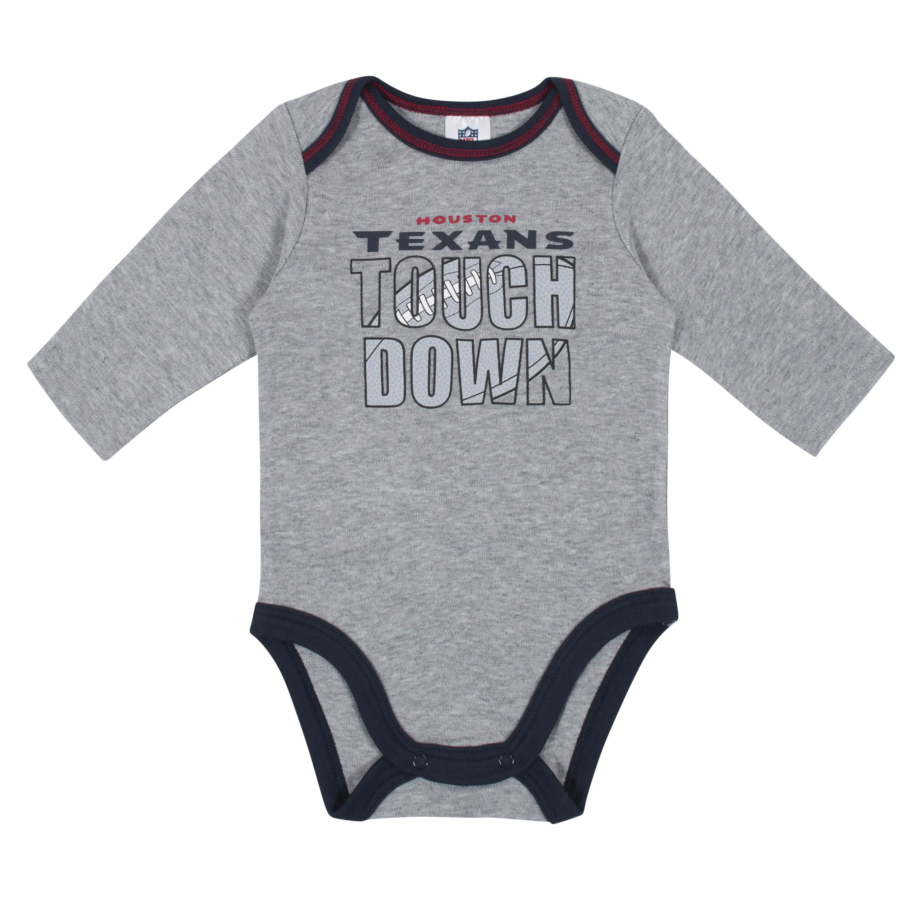 Baby Boys Houston Texans Long Sleeve Bodysuit, 2-pack 