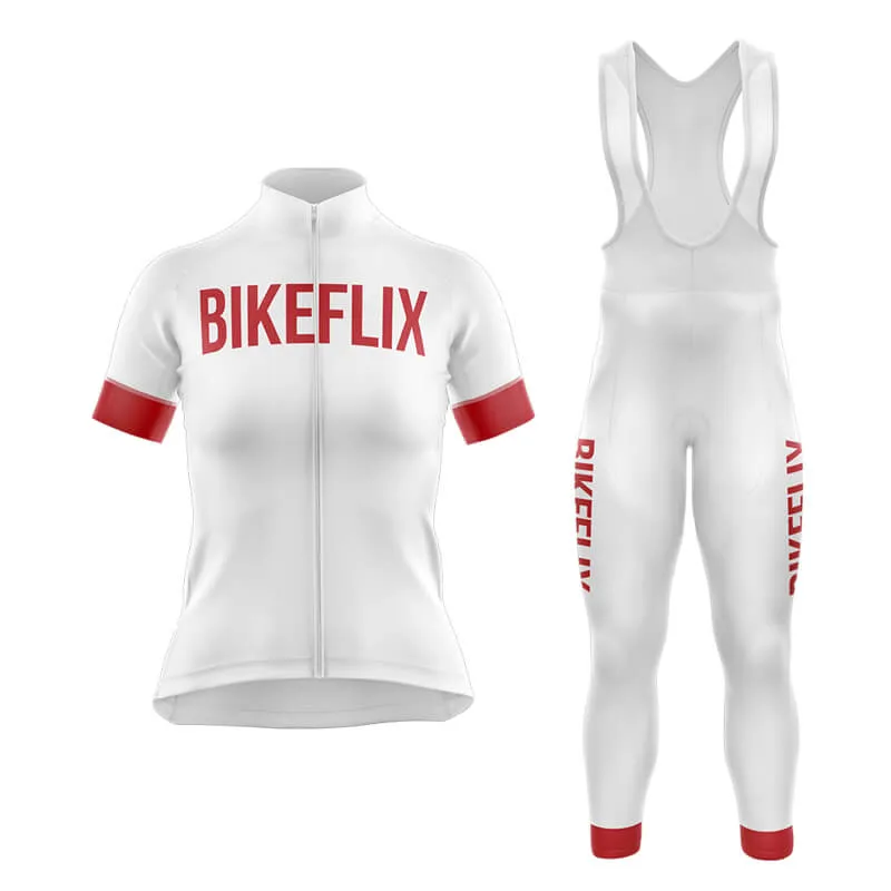 Bikeflix Club Cycling Kit (V2) (White)