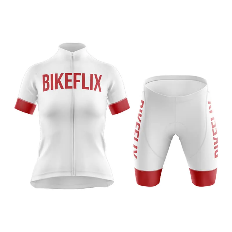 Bikeflix Club Cycling Kit (V2) (White)