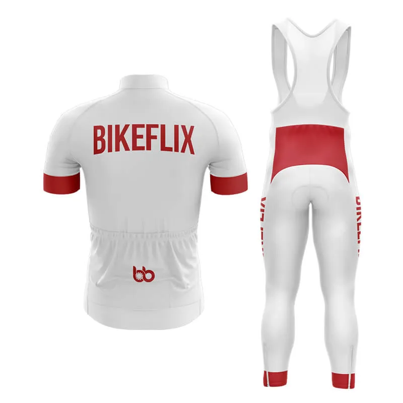 Bikeflix Club Cycling Kit (V2) (White)