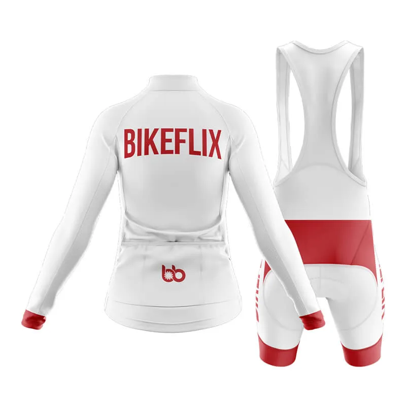 Bikeflix Club Cycling Kit (V2) (White)