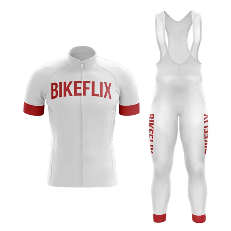 Bikeflix Club Cycling Kit (V2) (White)