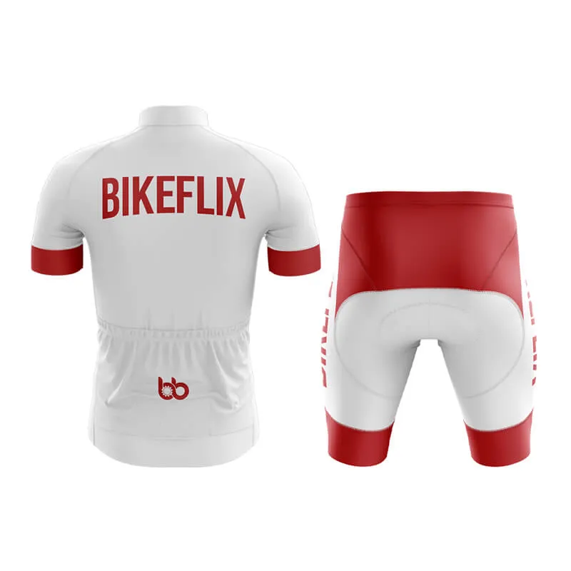 Bikeflix Club Cycling Kit (V2) (White)