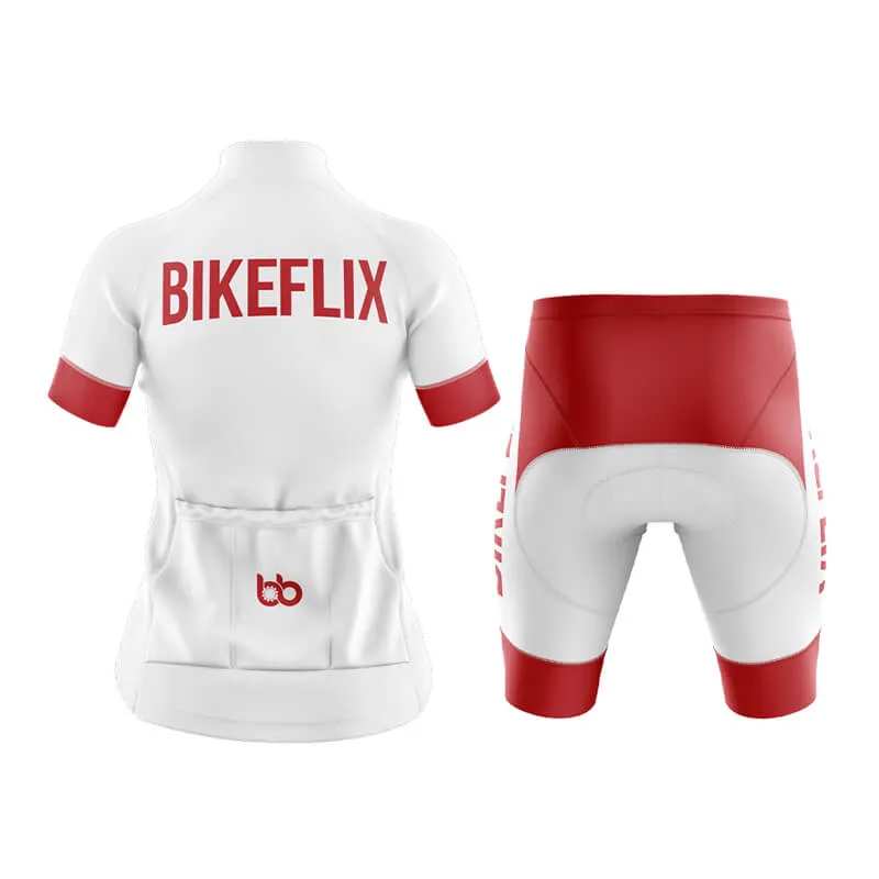 Bikeflix Club Cycling Kit (V2) (White)