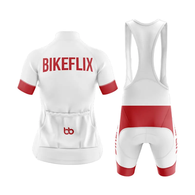 Bikeflix Club Cycling Kit (V2) (White)