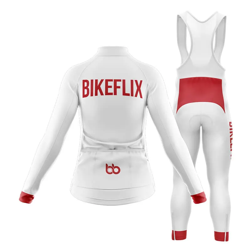 Bikeflix Club Cycling Kit (V2) (White)