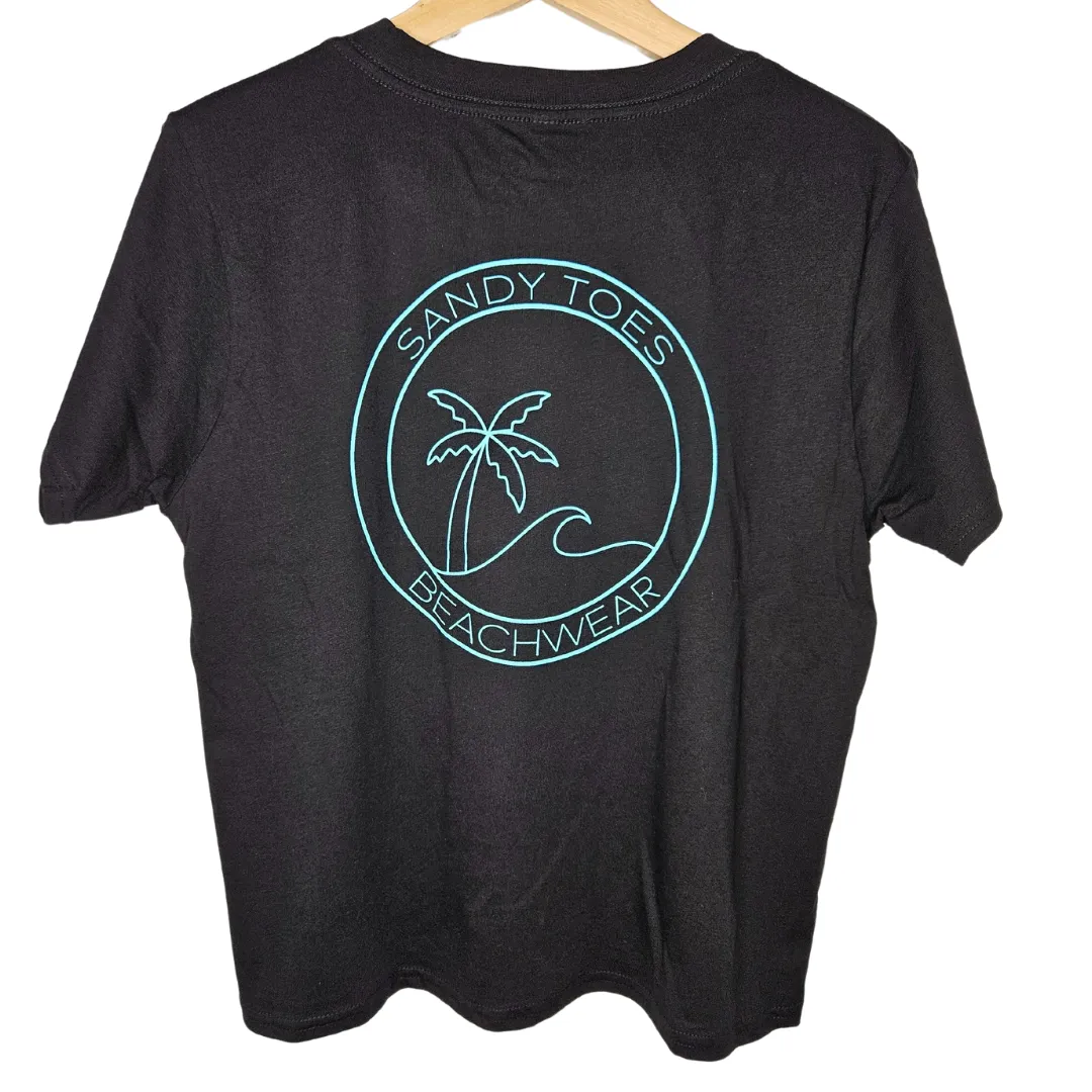 Black T-Shirt | T-Shirts | Sandy Toes Beachwear