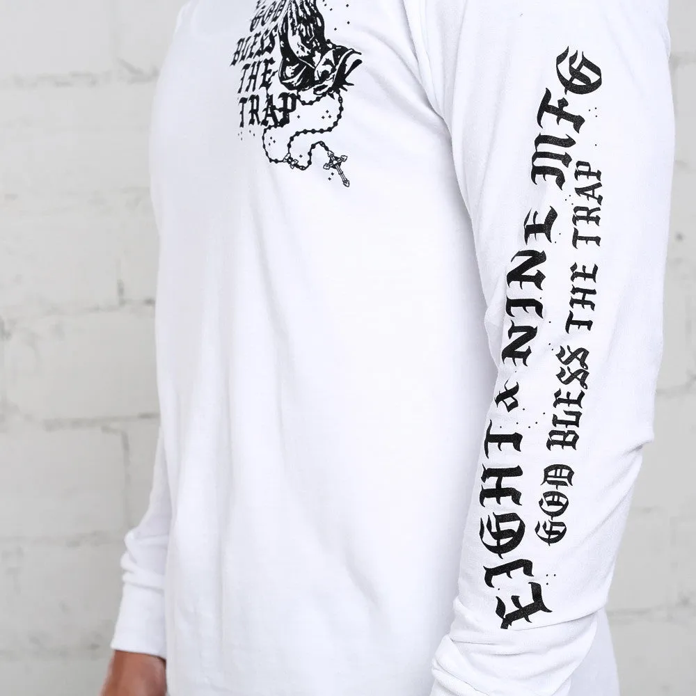 Blessed L/S T Shirt White