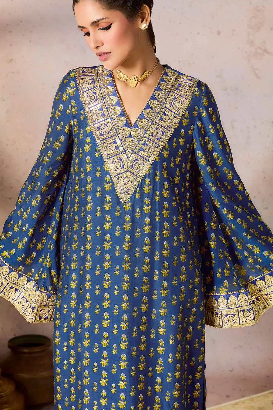 Blue Pixie Dust Printed Kurta & Pant Set