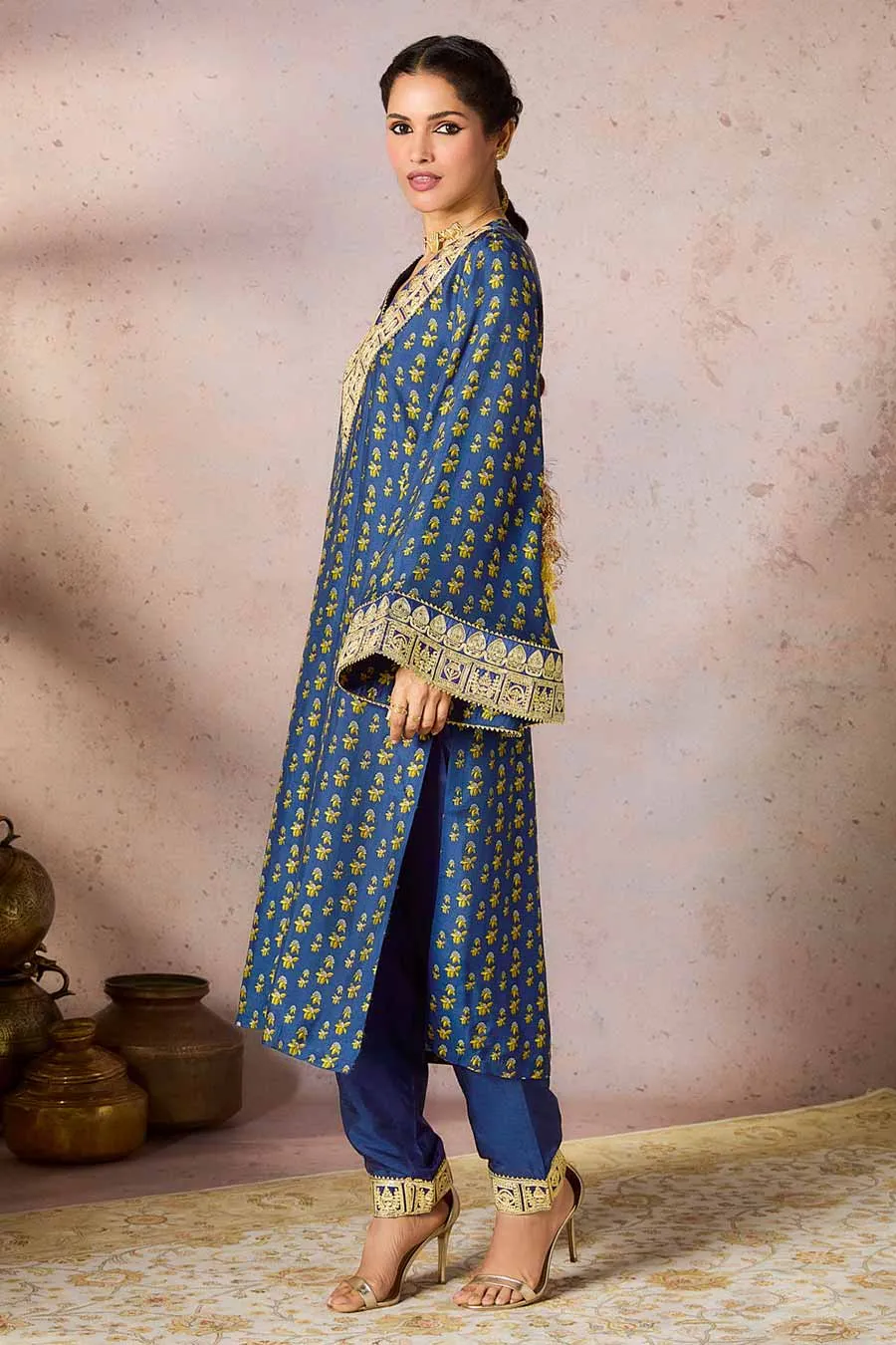 Blue Pixie Dust Printed Kurta & Pant Set