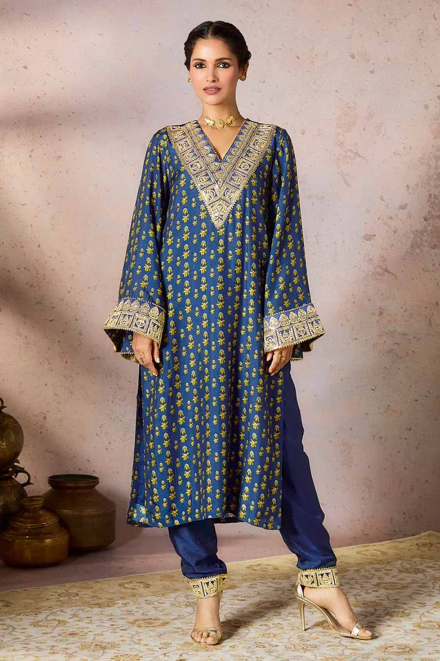 Blue Pixie Dust Printed Kurta & Pant Set