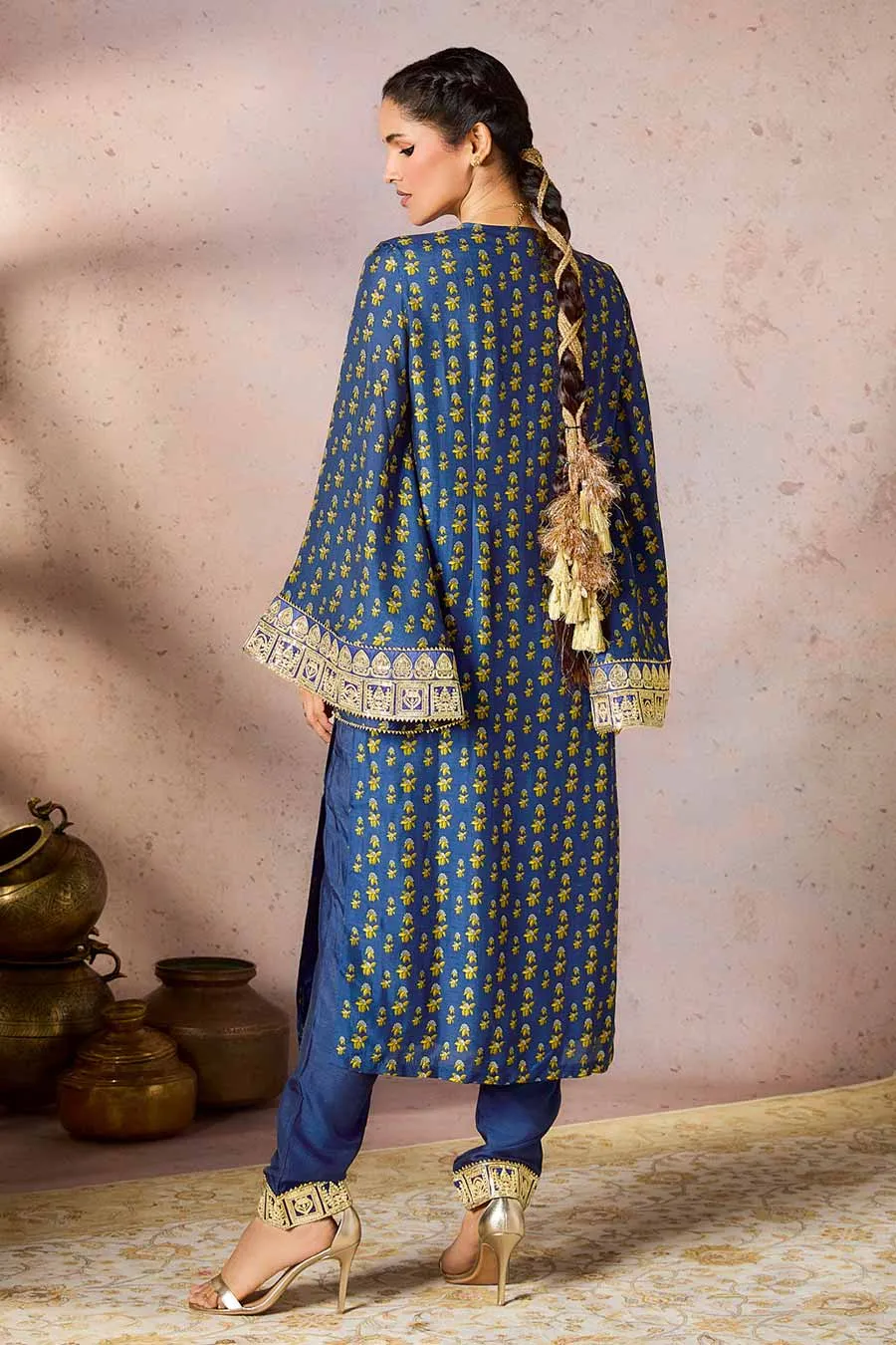 Blue Pixie Dust Printed Kurta & Pant Set