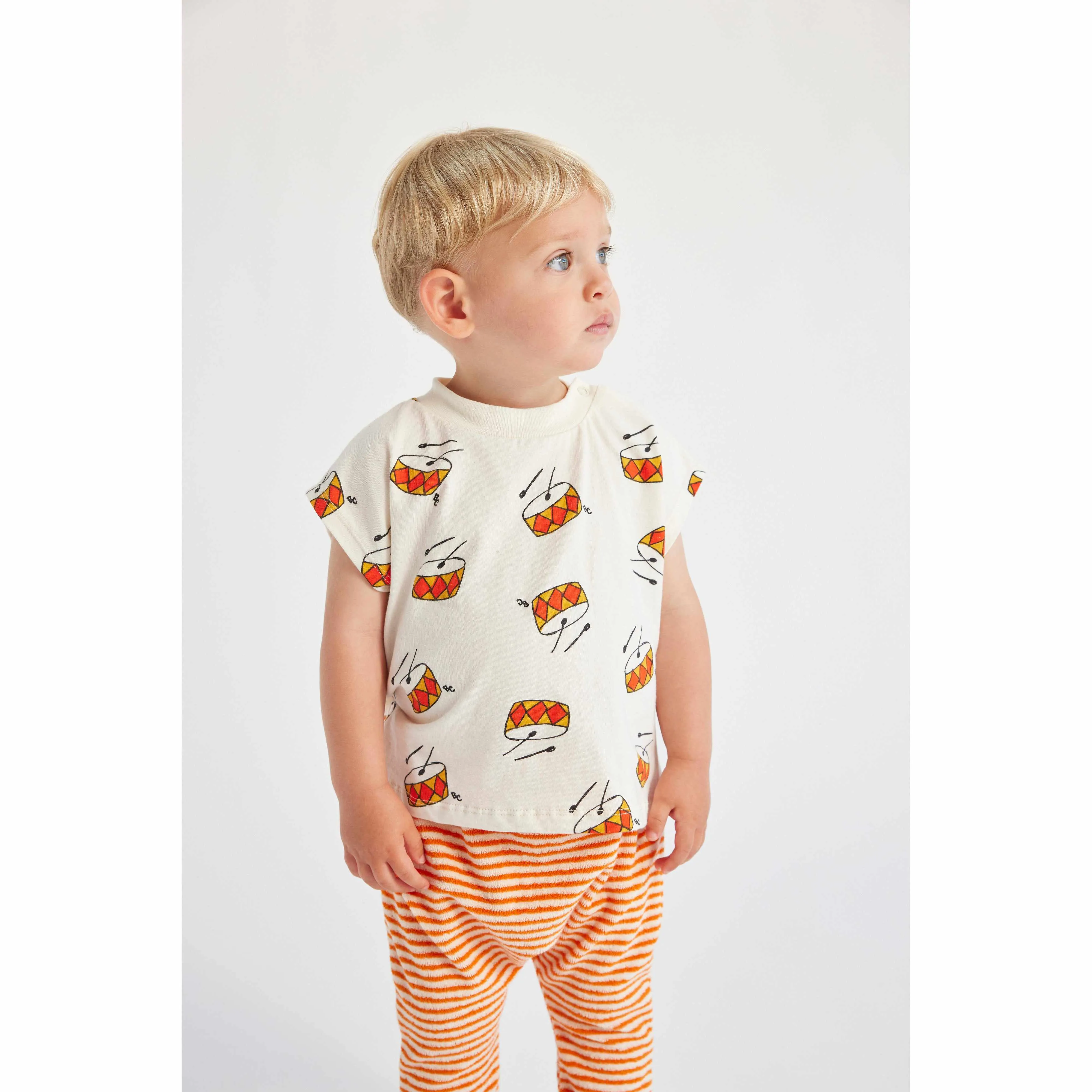 Bobo Choses - Play The Drum all-over T-shirt - baby