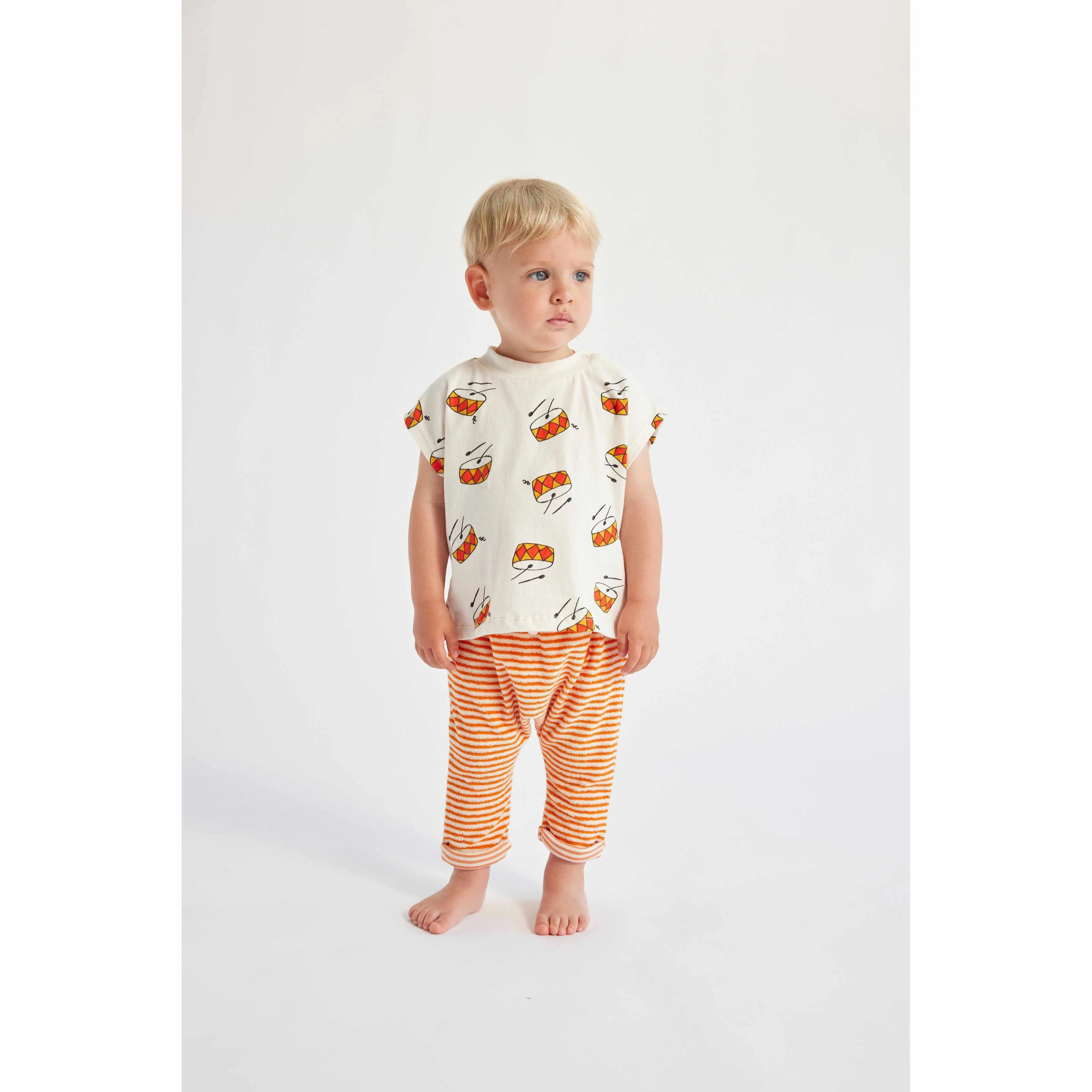 Bobo Choses - Play The Drum all-over T-shirt - baby