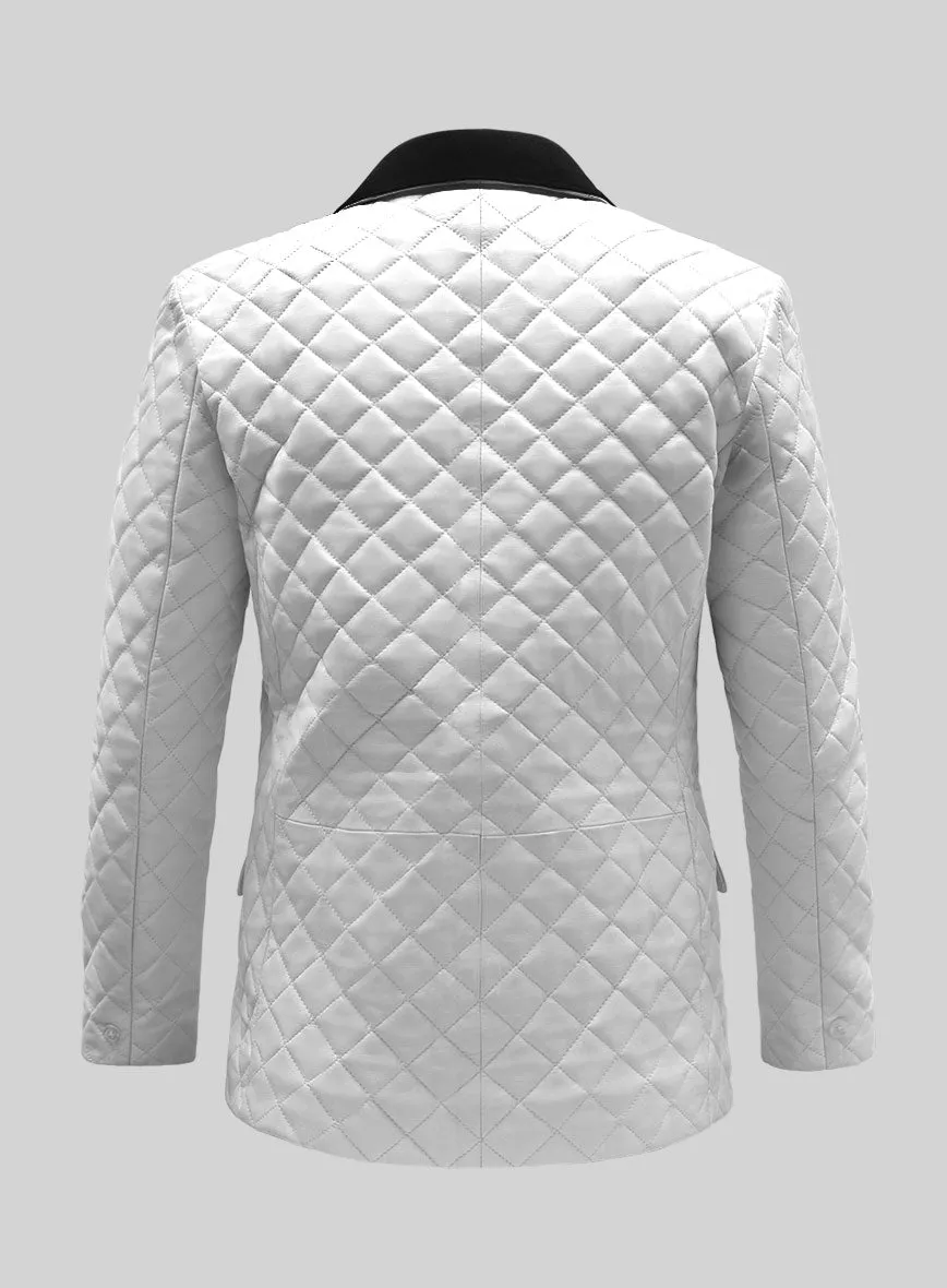 Bocelli Quilted Tuxedo Leather Blazer