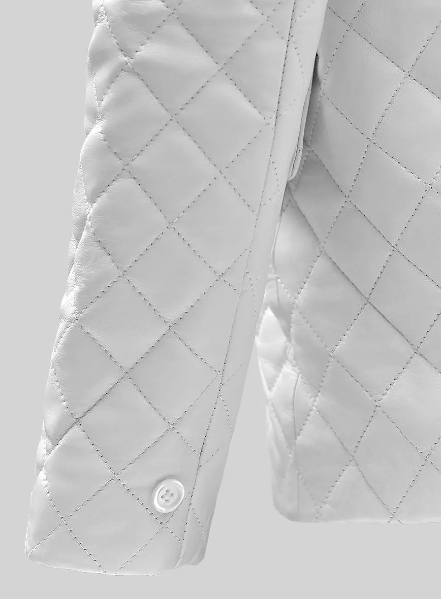 Bocelli Quilted Tuxedo Leather Blazer