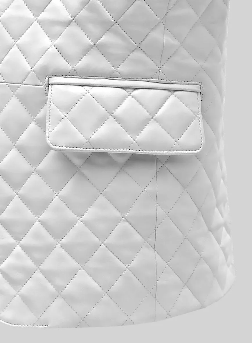 Bocelli Quilted Tuxedo Leather Blazer