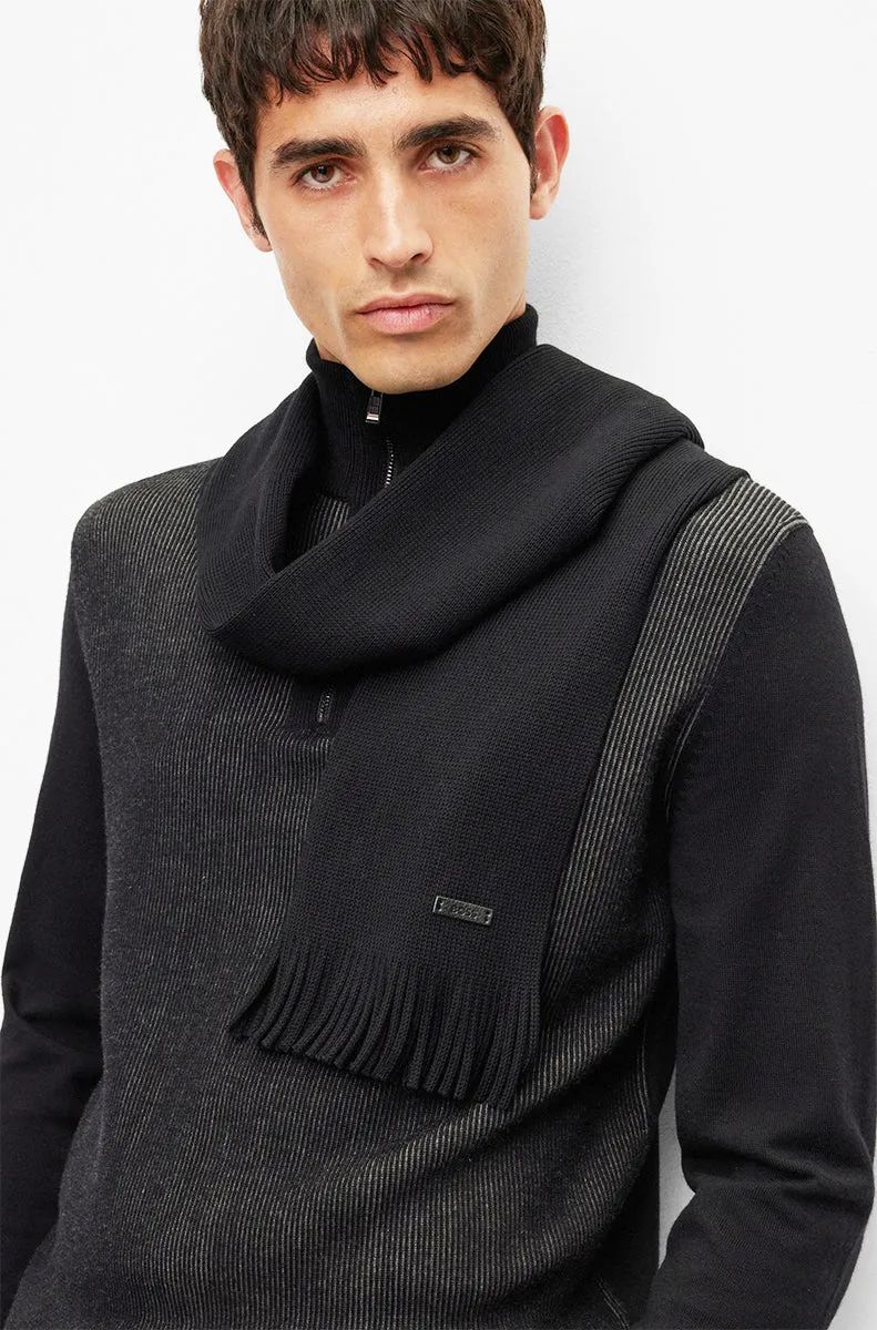 Boss Albas Scarf In Black For Men