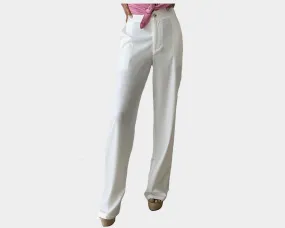 C1. White trouser Pants - The St. Barths