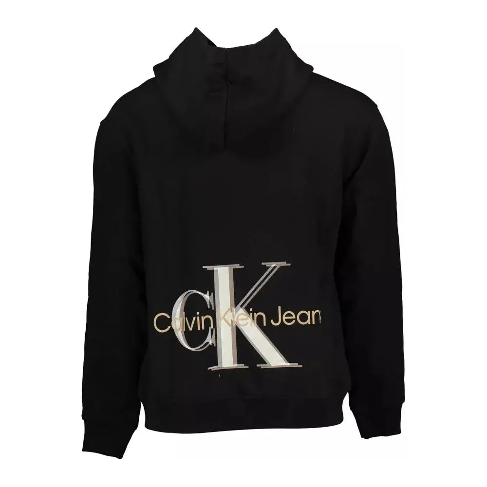 Calvin Klein Black Cotton Men Sweatshirt