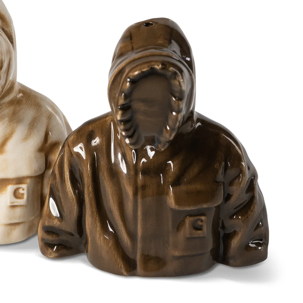 CARHARTT WIP SALT AND PEPPER SHAKERS CERAMIC // SALT/HAMILTON BROWN