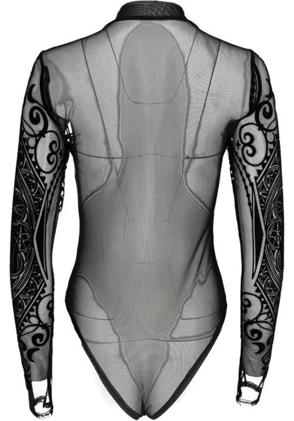 Cathedral Corset | MESH BODYSUIT