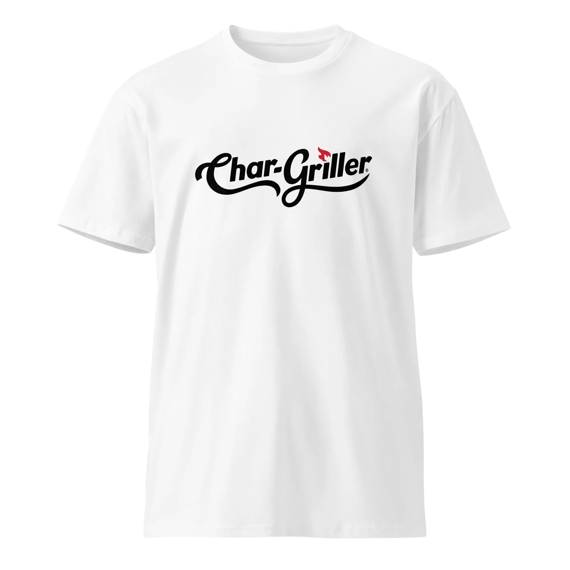 Char-Griller Logo Unisex Premium T-Shirt (White)