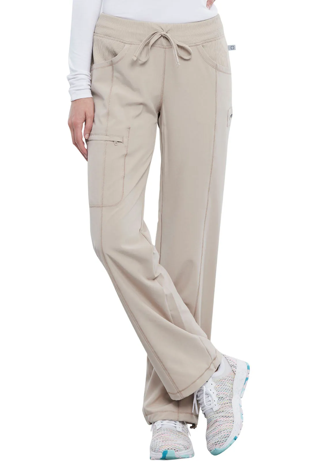 Cherokee 1123AP Infinity Straight Leg Drawstring Pant Petite